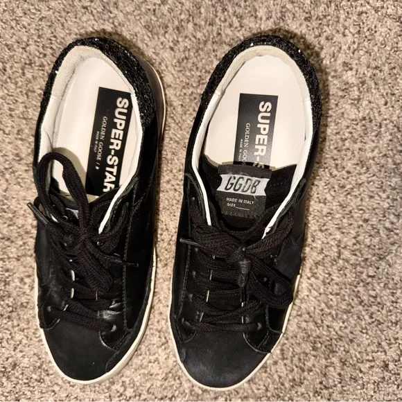 Golden Goose Black and White Men's Sneakers - Picture 4 of 7